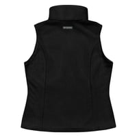 Image 3 of Women’s Columbia fleece vest with white embroidery of Grier logo