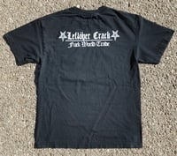 Image 2 of Vtg 2000s Leftover Crack F#*K World Trade T-Shirt Size (M)