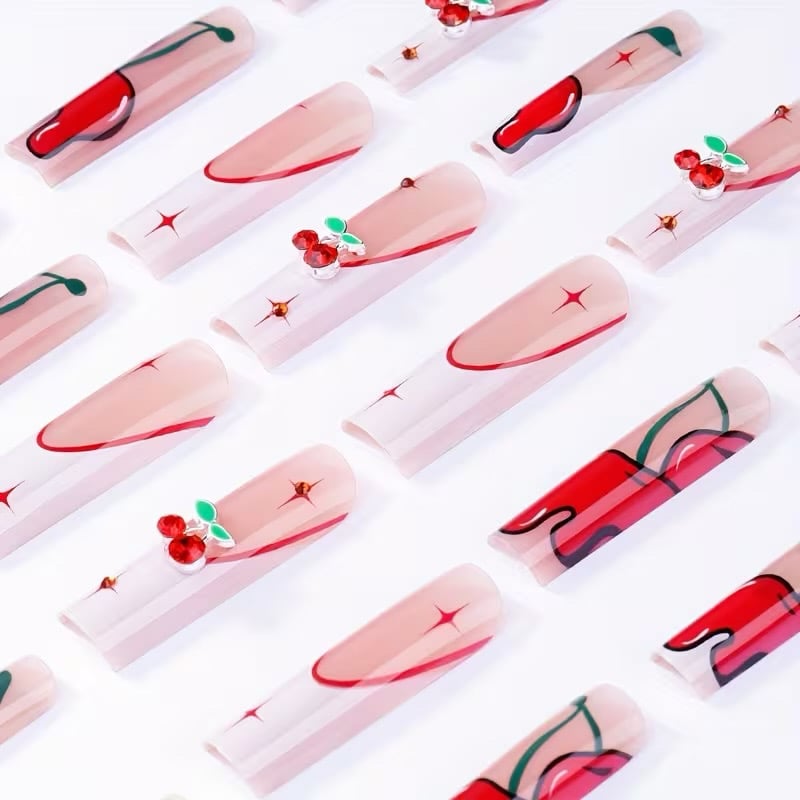 Image of Cherry Drip w/ 3D Stones