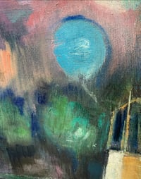 Image 4 of Painting / maleri / "ISLANDS BRYGGE – Malerdrømme og tankestreger – Gunløgsgade" / 40x50 cm