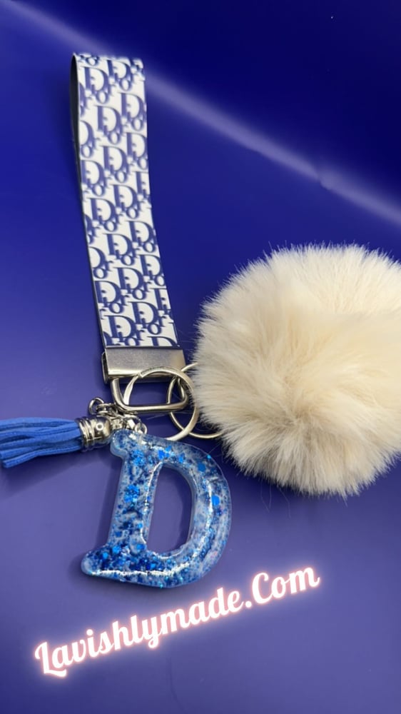 Image of Dark Blue Dior Key Chain💙