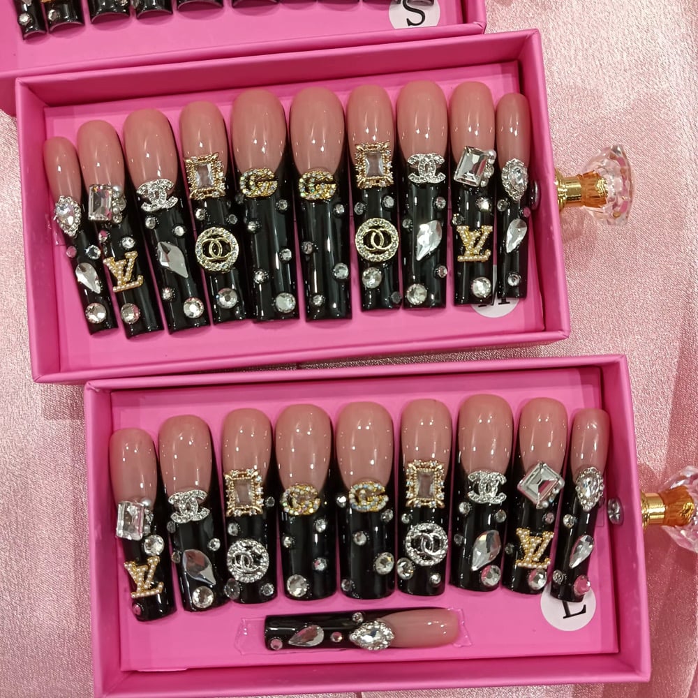Image of pick from option 1-25 acrylic press on nail set