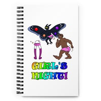 Girl's Night! A Cryptids in Booty Shorts Spiral notebook