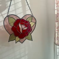 Image 3 of red rose heart