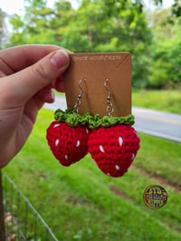 Image 1 of Made To Order Strawberry  Earrings
