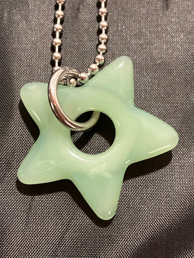 Image of mint green star