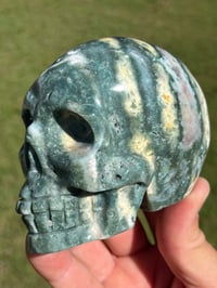 Image 1 of Ocean Jasper Skull #2177