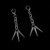 3 spike dangle earrings