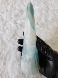 Image 7 of 6.5" Sardonyx Agate Crystal Towers | Blue | Purple | 6 - Styles