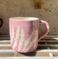 Image 1 of Mug - pink fern