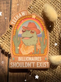 toad cowboy Sticker