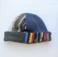 Image 3 of Upcycled Reversible Beanie Cotton Blend 10