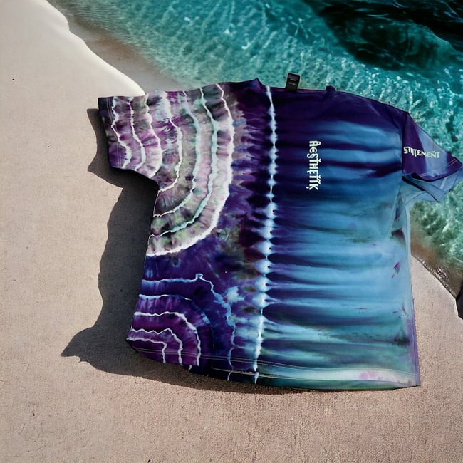 ICE DYED T-SHIRT (Glacier)