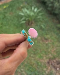 Image 5 of Turquoise and Shell Ring