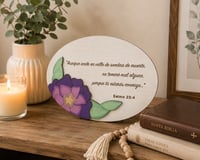 Image 2 of Comfort & Faith Oval Plaque