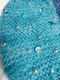 Image 5 of Sofie and Iris Turqoise and Dark Blue Beaded Bonnet