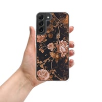 Image 15 of Dark Rose Gold Butterfly Design Goth Inspired Clear Case for Samsung®