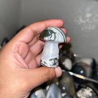 Image 1 of Moss Agate Mushroom 
