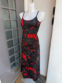 Image 1 of Cherry Blossom Velvet Maxi Dress S