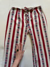 late 1960s union jack British lace up trousers 