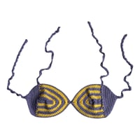 Lavender and Sunshine Striped Kini Top