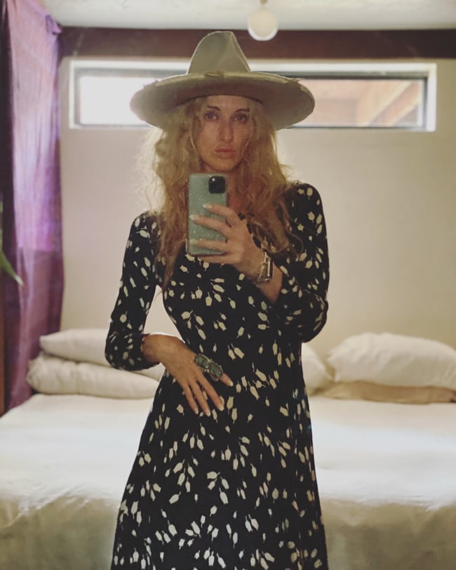 70s Diane von Furstenberg black tulip dress