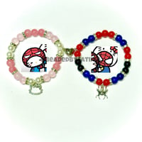 Image 1 of Hello Kitty and Spiderman Matching Bracelets