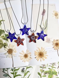 Image 1 of Glass Swirl Necklaces 