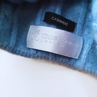 Image 2 of Cashmere Slouch Bobble Beanie
