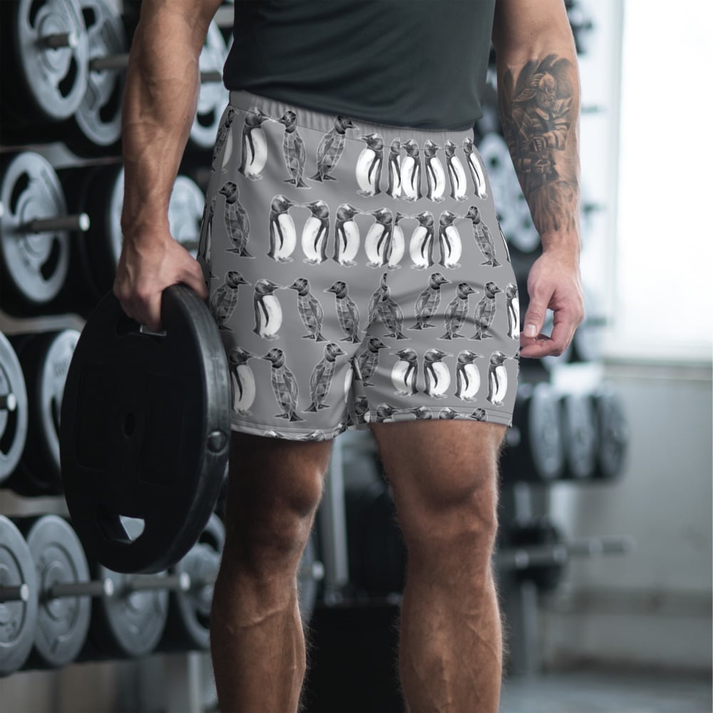 Image of Peng Gray Men's Athletic Long Shorts