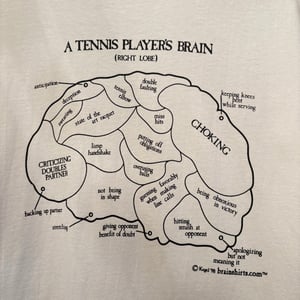 Image of Tennis Player's Brain T-Shirt