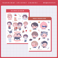 Image 1 of Hannigram/Mads Sticker Sheet