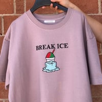 Image 4 of Break ICE Not Families – Embroidered Activist T-Shirt Supporting Immigrant Rights