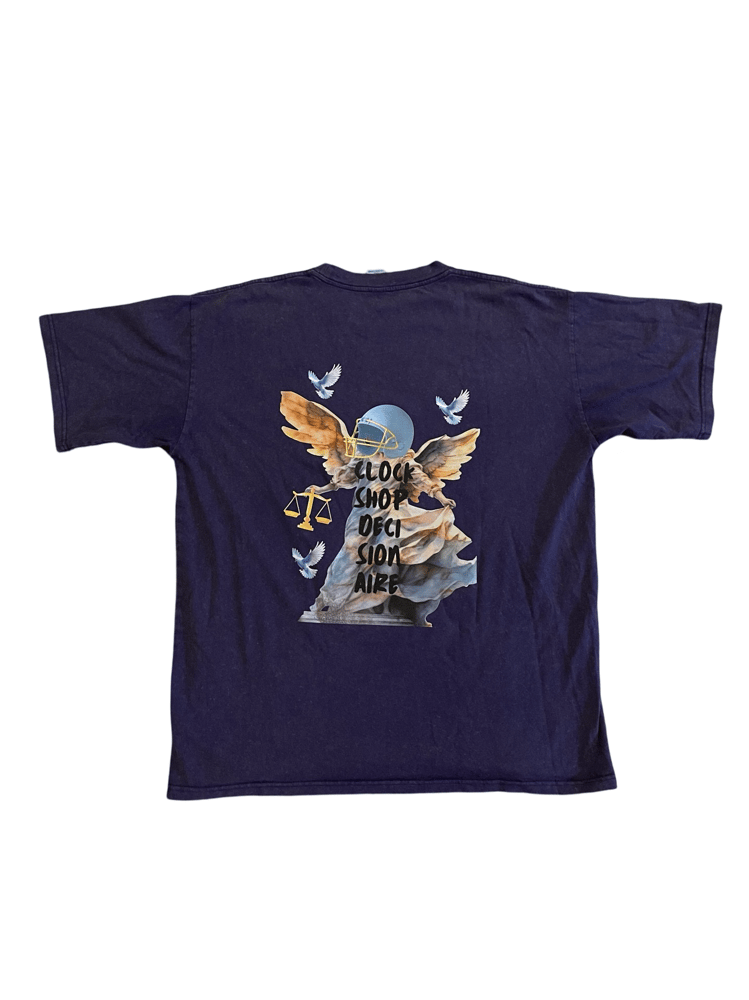 Image of Angels Purple Acid Wash Tee