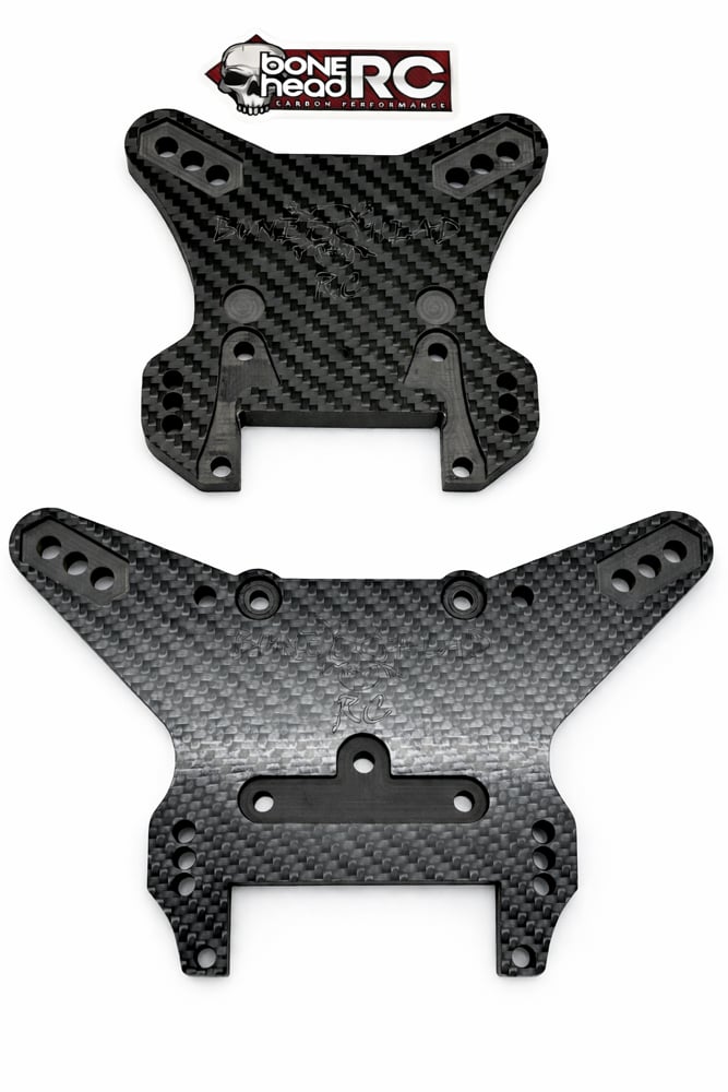 Bonehead RC Upgraded carbon fibre Losi 5ive T Shock Towers  Image 2