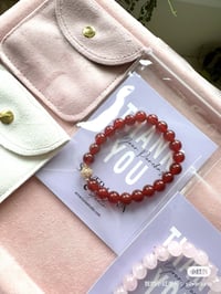 Image 1 of red agate bracelet  喜气洋洋红玛瑙手链