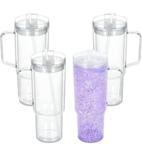 40oz acrylic snow globe tumblers