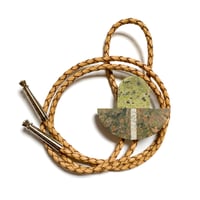 Image 2 of Epidote, Rhyolite & Oolite Bolo Tie