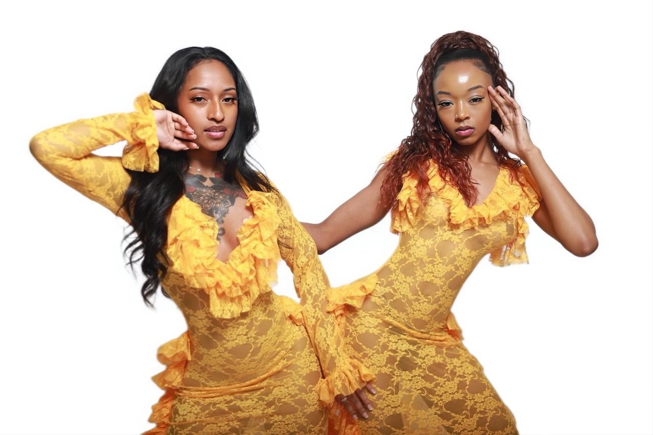 Image of Yelllow Hip Ruffle Dress