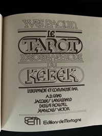 Image 2 of Le tarot idéographique du Kébèk d’Yves Paquin, très recherché, 1979.
