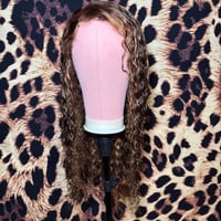 Image 1 of SOLDOUT Refurbished 13x4 Curly Highlighted Wig