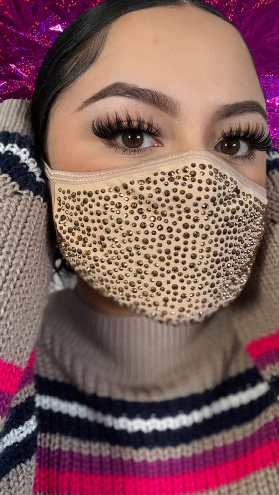 Image of Sparkly Tan Mask / Mascara Brillante Bronzeada 