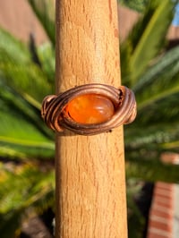Image 1 of Carnelian copper ring