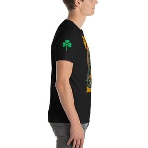 Image of St. Patrick Banisher of Snakes Unisex Black T-Shirt