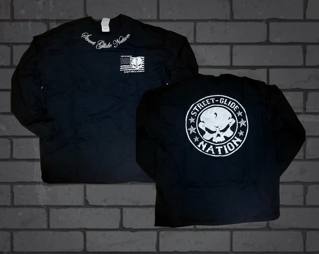 Street Glide Nation OG Long Sleeve Shirt (Silver Ink)