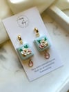Books and Charms Seafoam Baby Blue