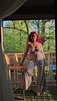 Image 3 of Houndstooth Wrap Pant | More Colors Available🎨