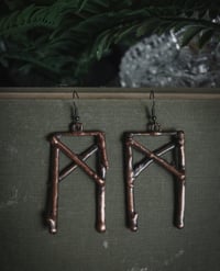 Image 1 of ,,Mannaz” rune earring
