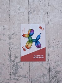 Image 1 of Bright Balloon Dog Magnetic Bookmark