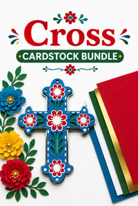 Dia de Muertos Cross Bundle SVG + Cardstock Bundle